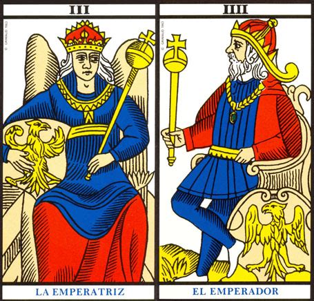 emperador y emperatriz tarot|Combinación de Tarot